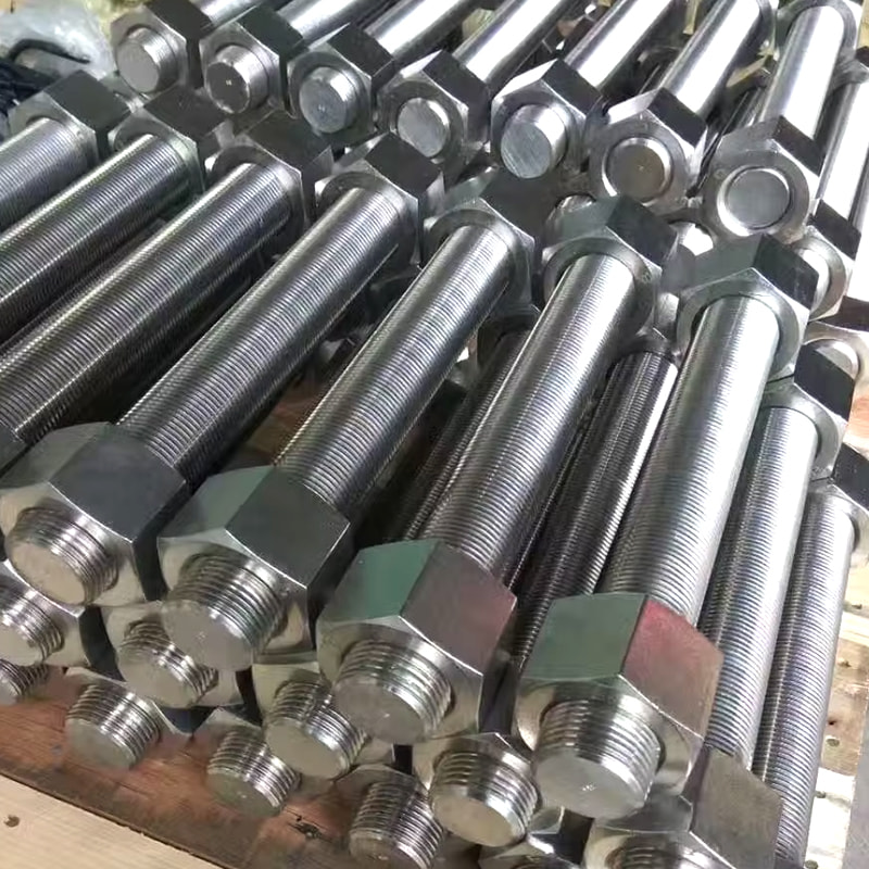 M27*300 PTFE albastru / Tije acoperite cu Dacromet ASTM A320 L7 complet filetate M27*300 PTFE albastru / Tije acoperite cu Dacromet ASTM A320 L7 complet filetate