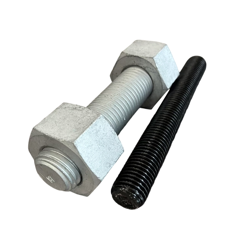 Bară cu filet complet din oțel carbon M16×300 grad 8,8 galvanizat/negru Bară cu filet complet din oțel carbon M16×300 grad 8,8 galvanizat/negru