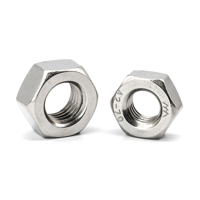 DIN934 M1 SS304 Piulițe hexagonale simple DIN934 M1 SS304 Piulițe hexagonale simple