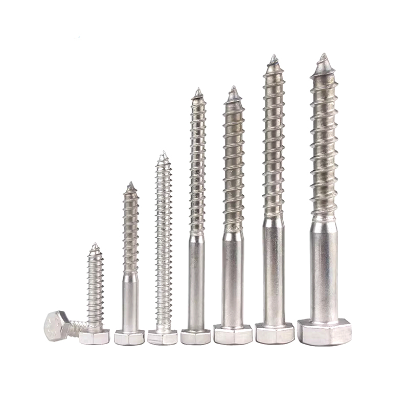 Șuruburi hexagonale pentru lemn ST5*35 din oțel inoxidabil 304