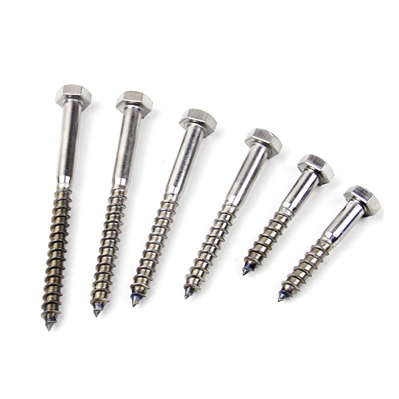 Șuruburi hexagonale pentru lemn ST5*35 din oțel inoxidabil 304