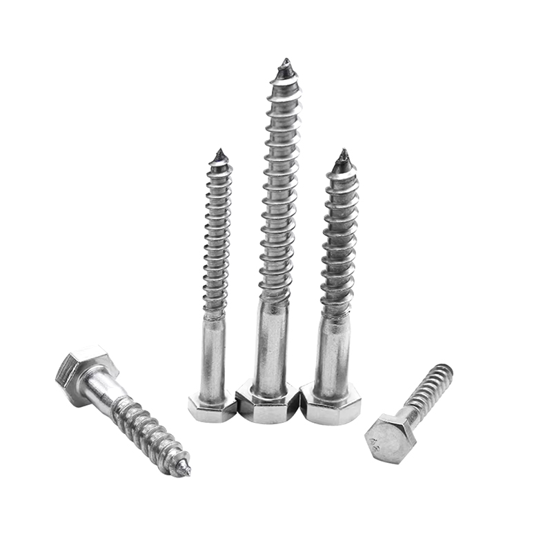 Șuruburi hexagonale pentru lemn ST5*35 din oțel inoxidabil 304