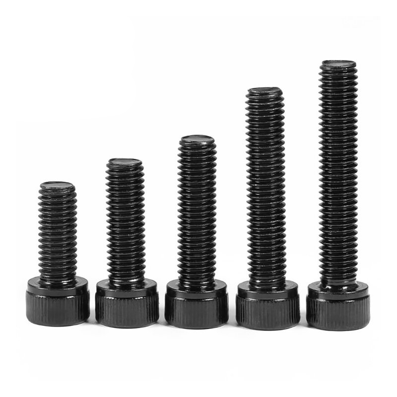 Oțel aliat de grad 12.9, oxid negru, șurub cu cap cu cap hexagonal M3-M24